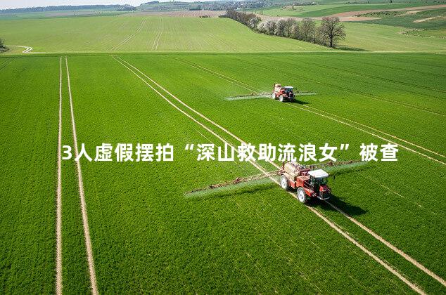 3人虚假摆拍“深山救助流浪女”被查