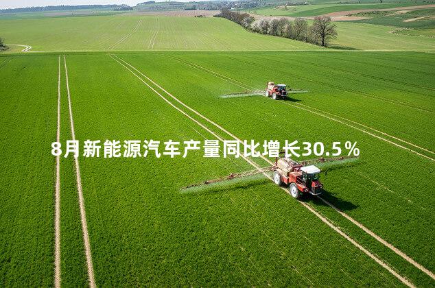 8月新能源汽车产量同比增长30.5％