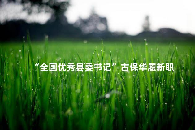 “全国优秀县委书记”古保华履新职