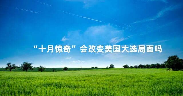 “十月惊奇”会改变美国大选局面吗