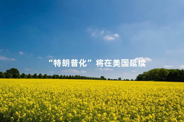 “特朗普化”将在美国延续