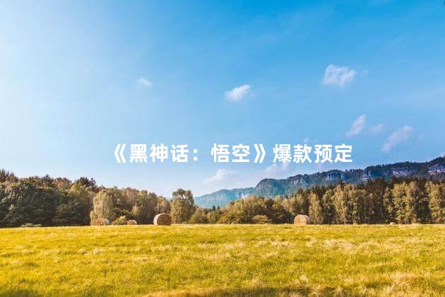 《黑神话：悟空》爆款预定