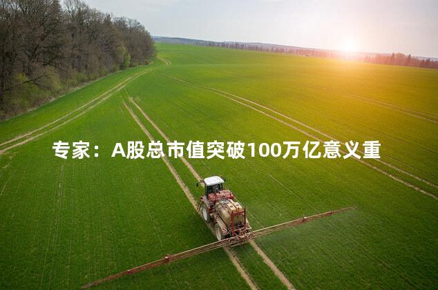 专家：A股总市值突破100万亿意义重大