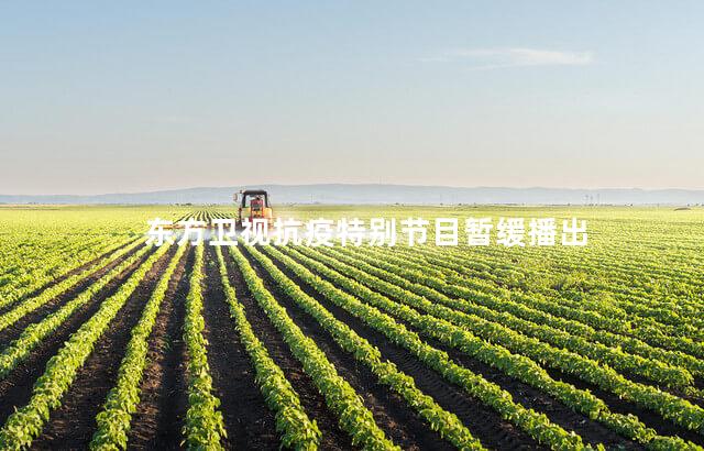 东方卫视抗疫特别节目暂缓播出