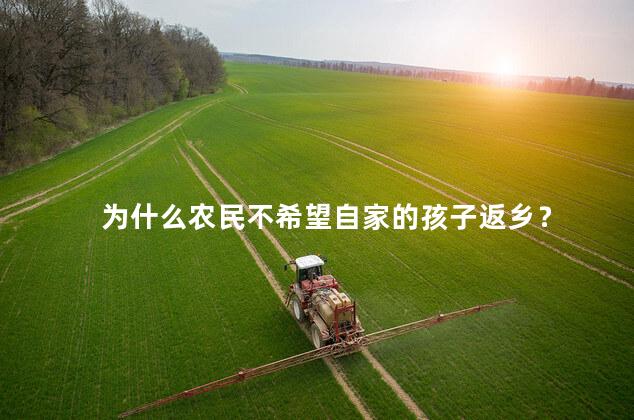 为什么农民不希望自家的孩子返乡？