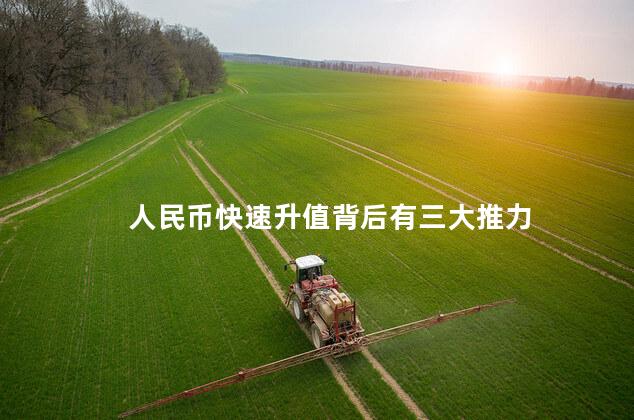 人民币快速升值背后有三大推力