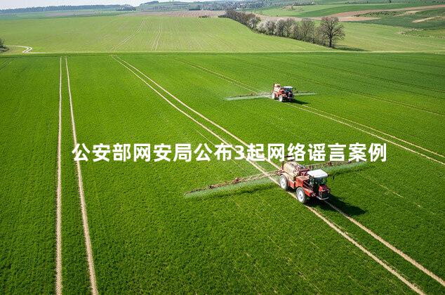 公安部网安局公布3起网络谣言案例