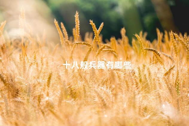 十八般兵器有哪些