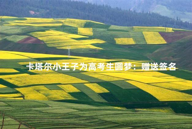 卡塔尔小王子为高考生圆梦：赠送签名
