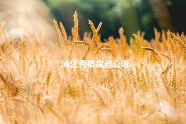 周江勇被提起公诉