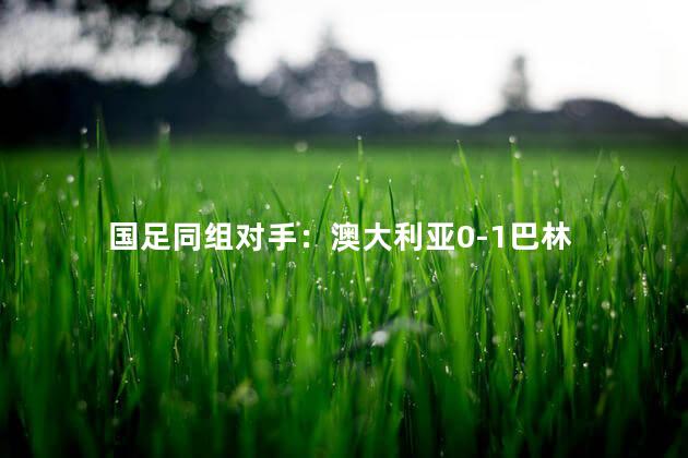 国足同组对手：澳大利亚0-1巴林