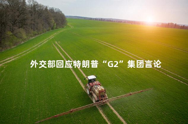 外交部回应特朗普“G2”集团言论