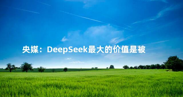 央媒：DeepSeek最大的价值是被超越