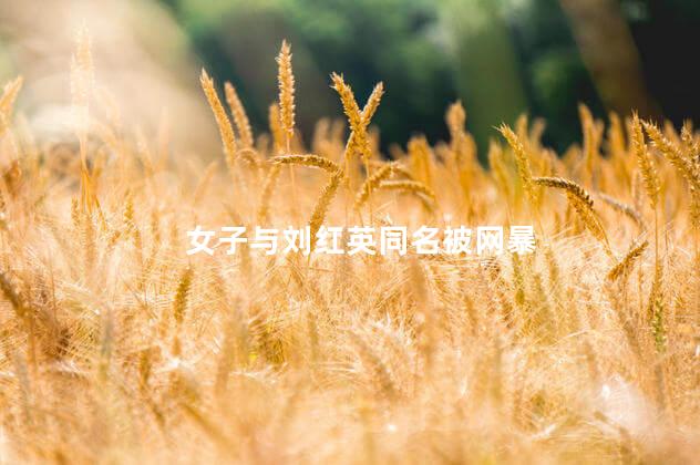 女子与刘红英同名被网暴