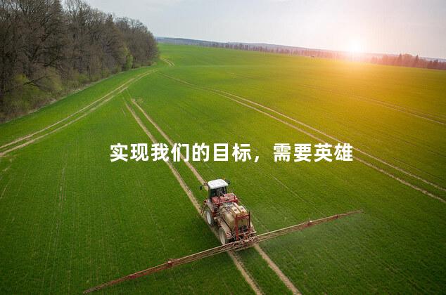 实现我们的目标，需要英雄