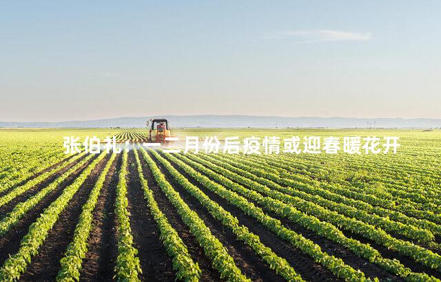 张伯礼：一二月份后疫情或迎春暖花开