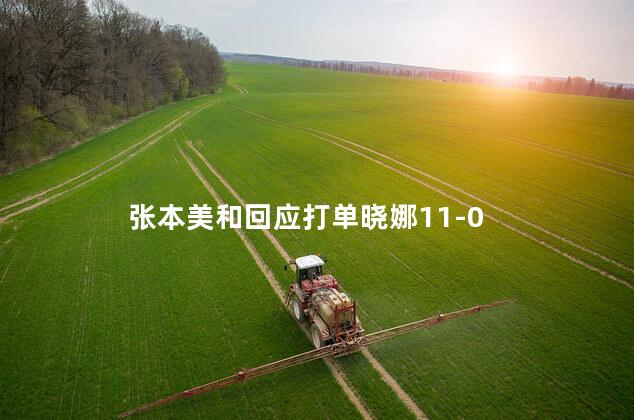 张本美和回应打单晓娜11-0