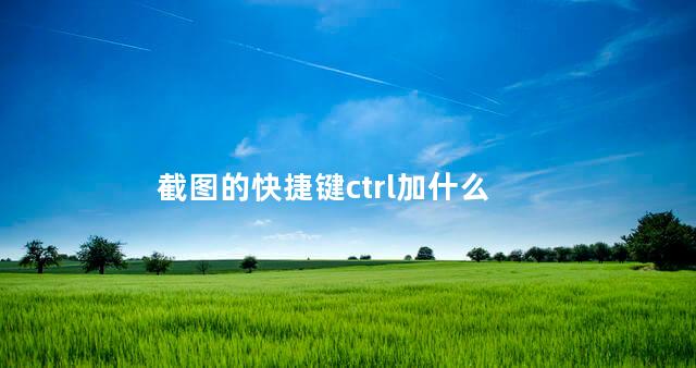 截图的快捷键ctrl加什么