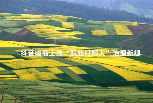 抖音电商上线“职业打假人”治理新规