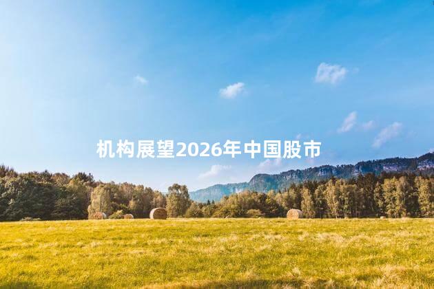 机构展望2026年中国股市