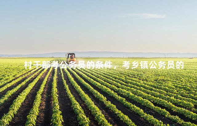 村干部考公务员的条件，考乡镇公务员的要求和条件
