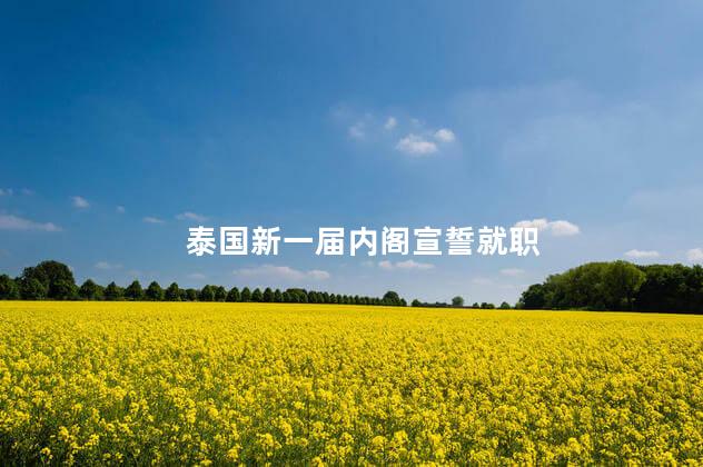 泰国新一届内阁宣誓就职