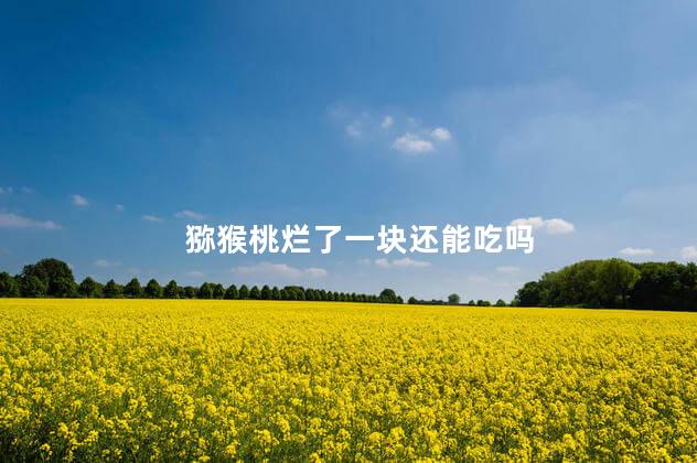 猕猴桃烂了一块还能吃吗