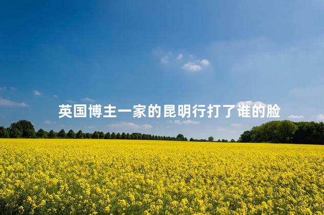 英国博主一家的昆明行打了谁的脸