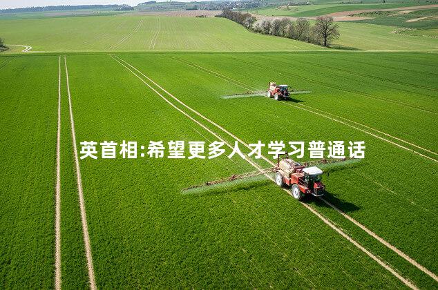 英首相:希望更多人才学习普通话