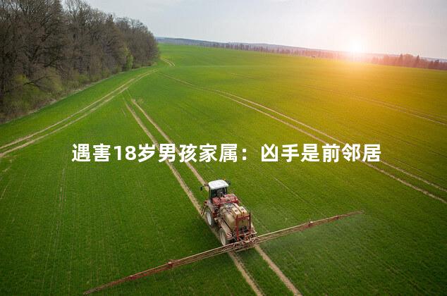 遇害18岁男孩家属：凶手是前邻居